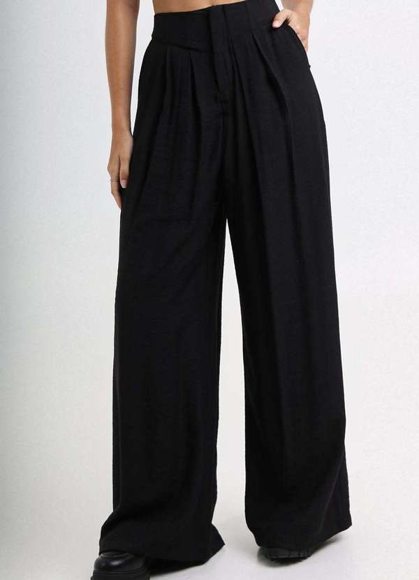 Labrava - Calca Pantalona Corset Preta Labrava Preto