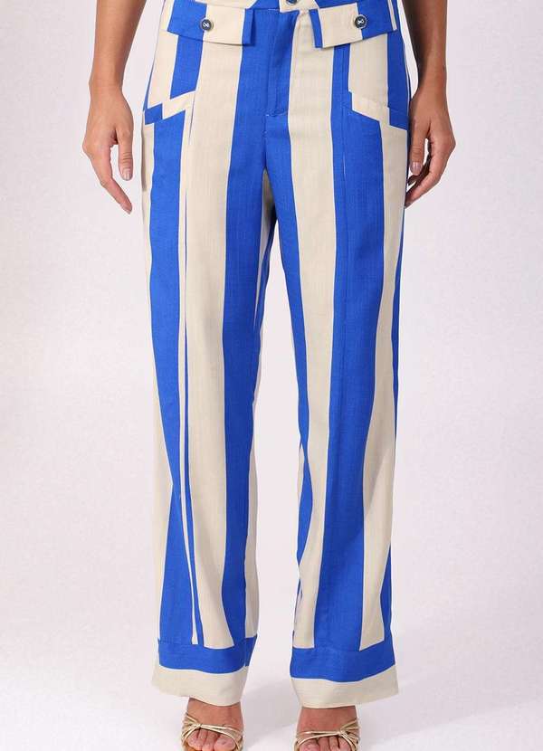 Pequia - Calca Viscose Reta Rio Azul Pequia Azul 1