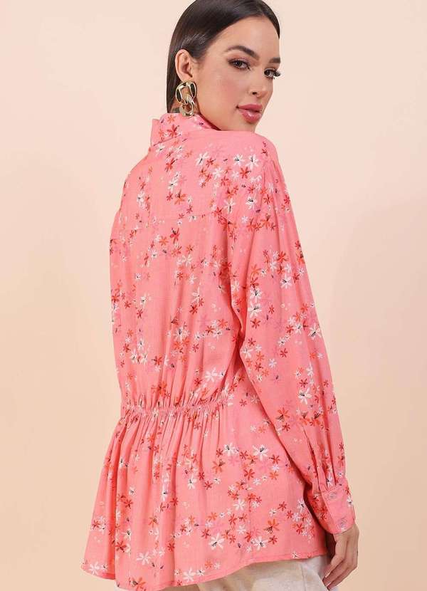 Pequia - Camisa Alongada Benzinho Pequia Rosa 3