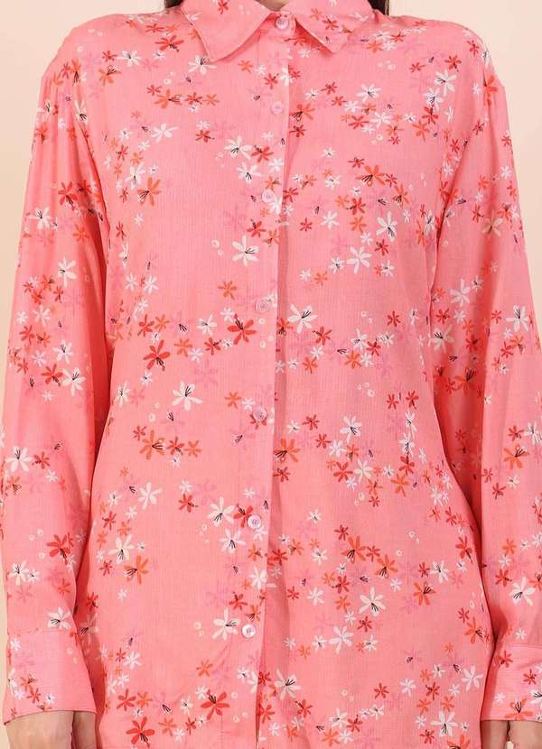 Pequia - Camisa Alongada Benzinho Pequia Rosa 4