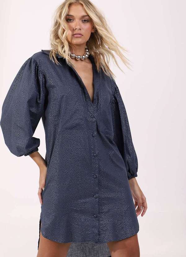 Pequia - Chemise Voil Oversized Azul Pequia Azul 5