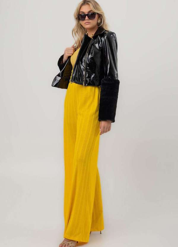 Labrava - Jaqueta Ziper Metal Vinil Labrava Preto 4