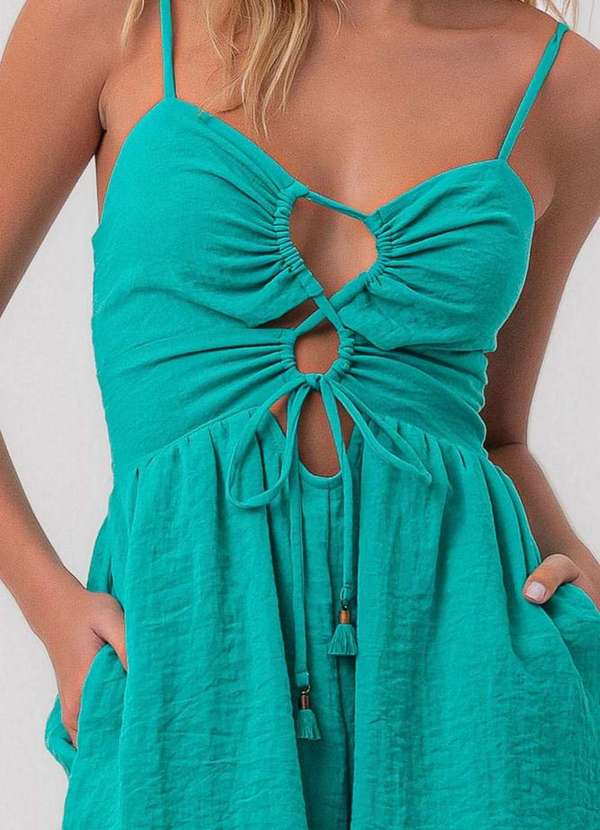 Pequia - Macaquinho Viscose Texturizado Pequia Verde 5