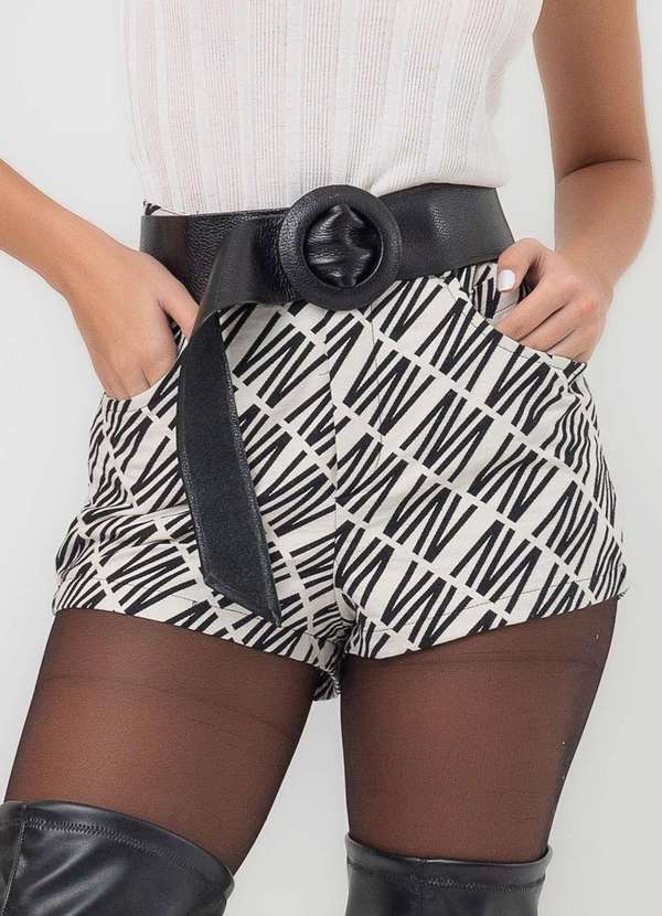 Labrava - Shorts Jacquard Cavado Graphic White Labrava Branco 5