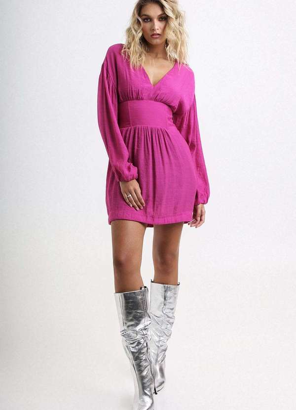 Labrava - Vestido Curto Corset Fucsia Labrava Rosa 2