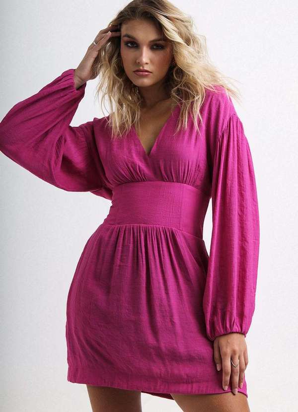 Labrava - Vestido Curto Corset Fucsia Labrava Rosa 3