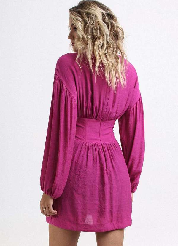 Labrava - Vestido Curto Corset Fucsia Labrava Rosa 4