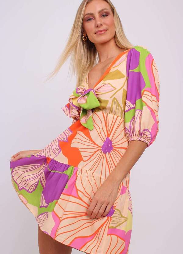 Pequia - Vestido Curto Macapa Pequia Bege 5