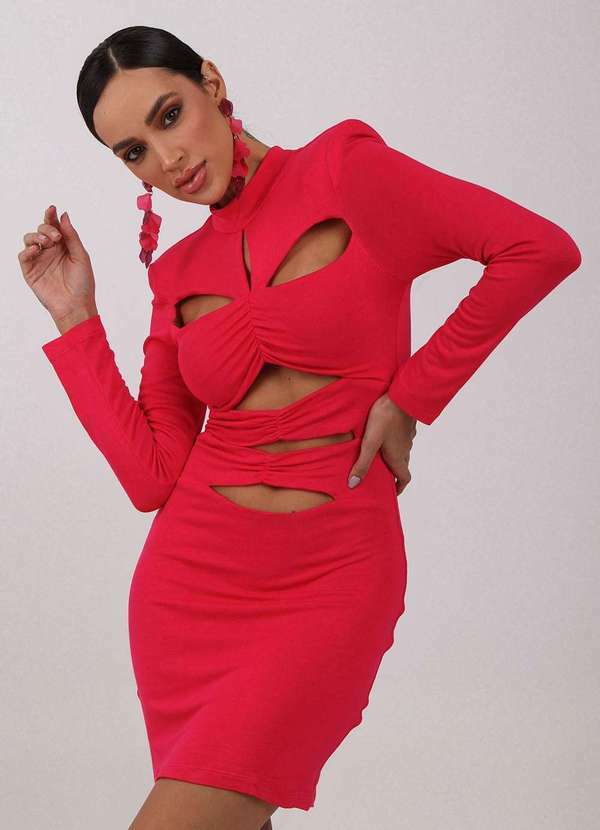 Labrava - Vestido Curto Versace Pink Labrava Rosa