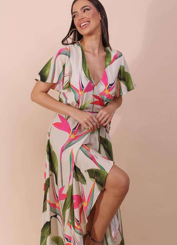 Pequia - Vestido Longo Tarde em Noronha Pequia Branco 1