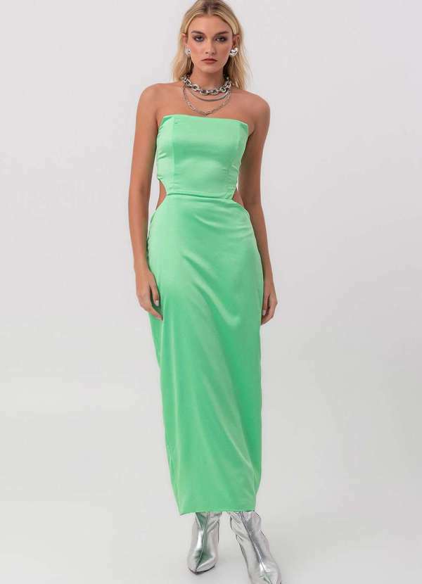 Labrava - Vestido Super Midi Verde Labrava Verde