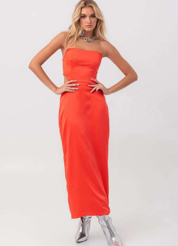 Labrava - Vestido Super Midi Vermelho Labrava Vermelho 4