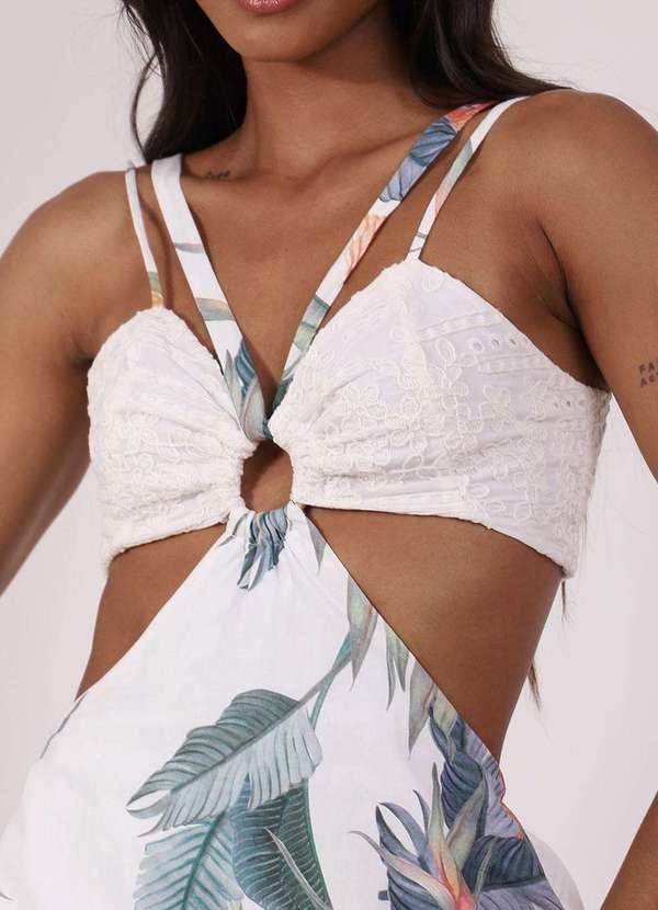 Pequia - Vestido Tricoline Longo Trancoso Pequia Branco 5