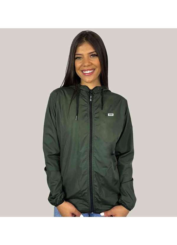 Wss Brasil - Jaqueta Corta Vento Feminino Wss Brasil Tag Verde