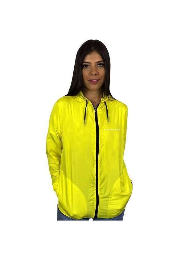 Wss Brasil - Jaqueta Corta Vento Feminina Wss Caminhada Amarelo