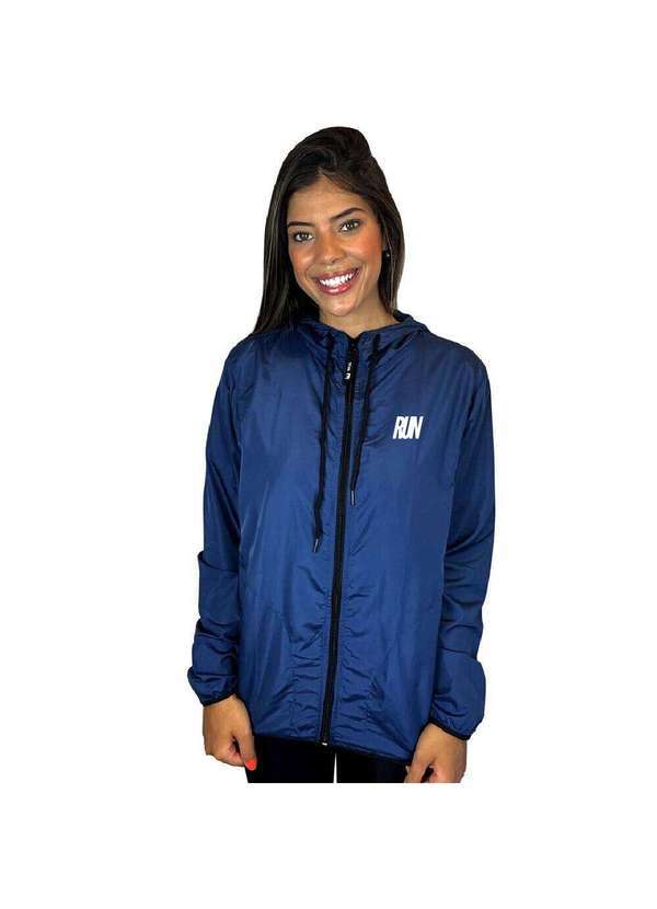 Wss Brasil - Jaqueta Corta Vento Feminino Corrida Wss Run Minimalist Azul