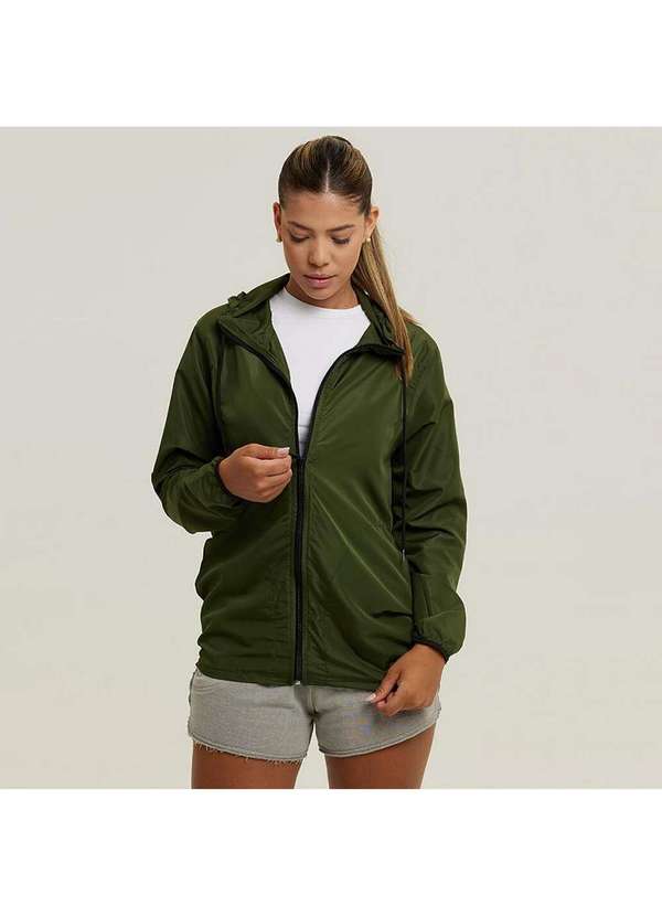 Wss Brasil - Jaqueta Corta Vento Feminino Impermeavel Verde Wss Basic Verde 3