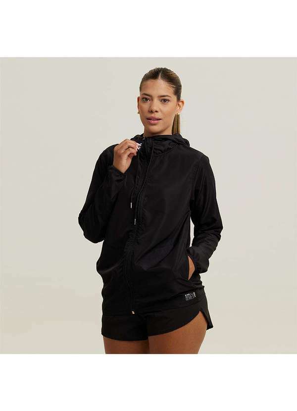 Wss Brasil - Jaqueta Corta Vento Feminino Impermeavel Wss Classic Preto