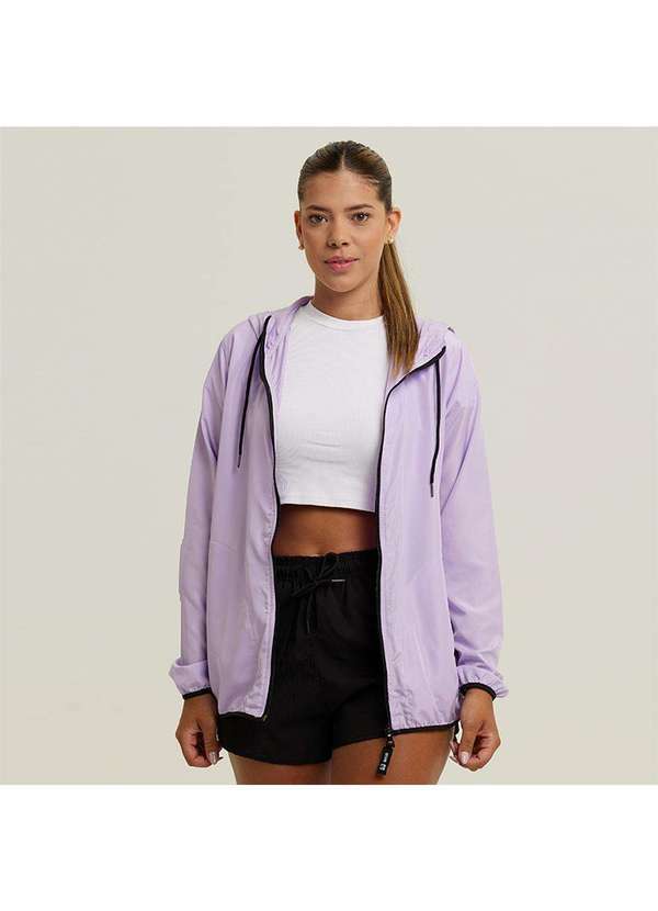 Wss Brasil - Jaqueta Corta Vento Lilas Feminino Corrida Wss Run Minimalist Roxo
