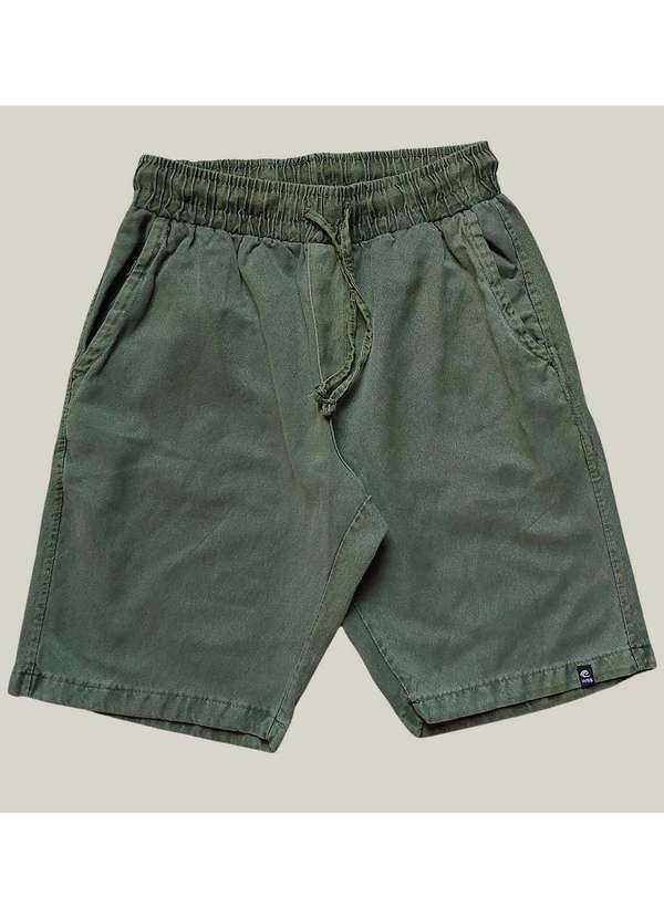 Wss Brasil - Shorts Bermuda Sarja Masculino Wss Basic Verde