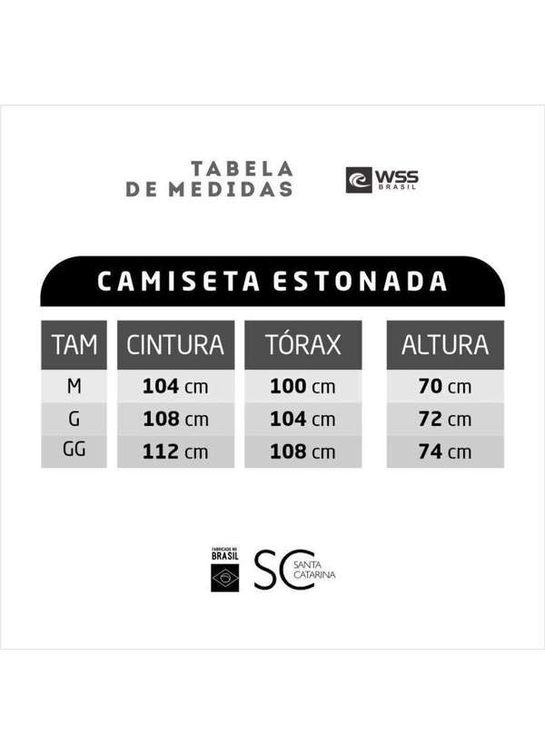 Wss Brasil - Camiseta Estonada Masculina Sea Algodao Prime Wss Cinza 3