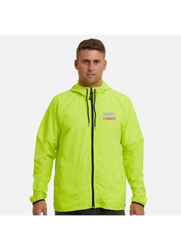 Wss Brasil - Jaqueta Corta Vento Impermeavel Masculino Wss Rotina Corrida Amarelo