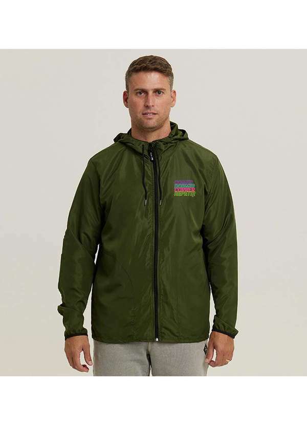 Wss Brasil - Jaqueta Corta Vento Impermeavel Masculino Wss Rotina Corrida Verde