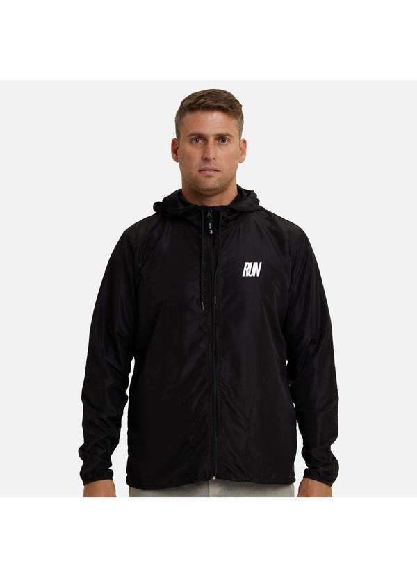 Wss Brasil - Jaqueta Corta Vento Impermeavel Masculino Wss Run Minimalist Preto