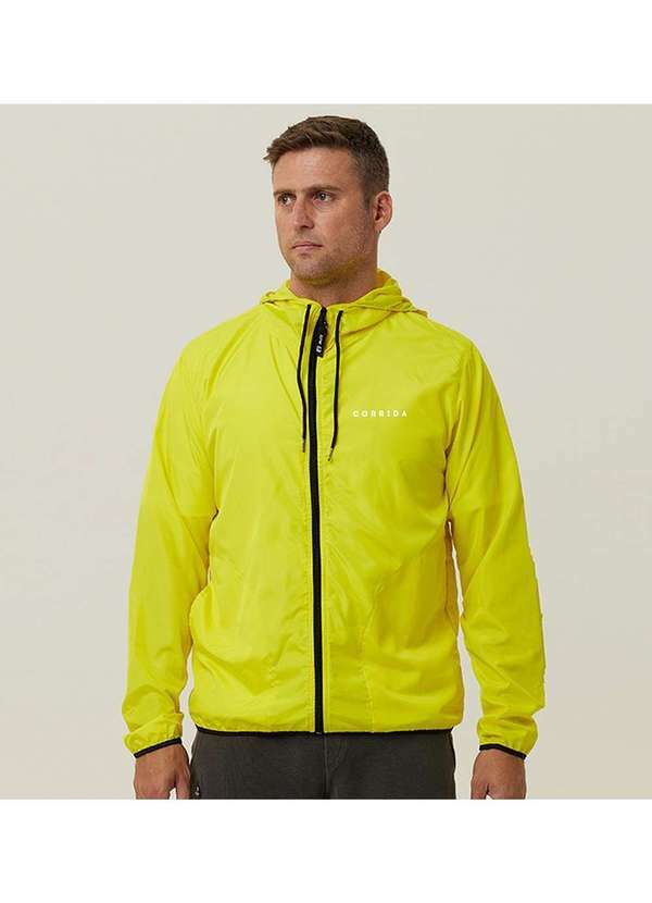 Wss Brasil - Jaqueta Corta Vento Masculina Wss Corrida Amarelo