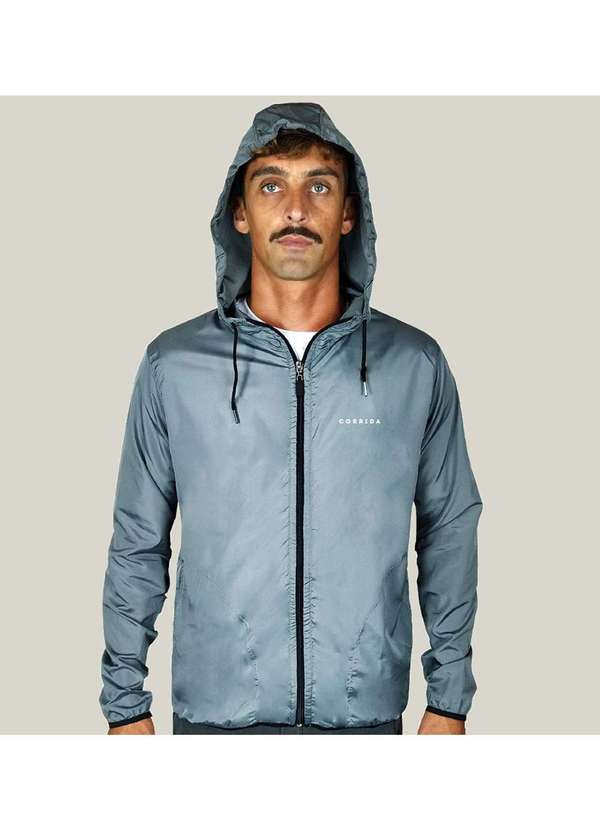 Wss Brasil - Jaqueta Corta Vento Masculina Wss Corrida Cinza