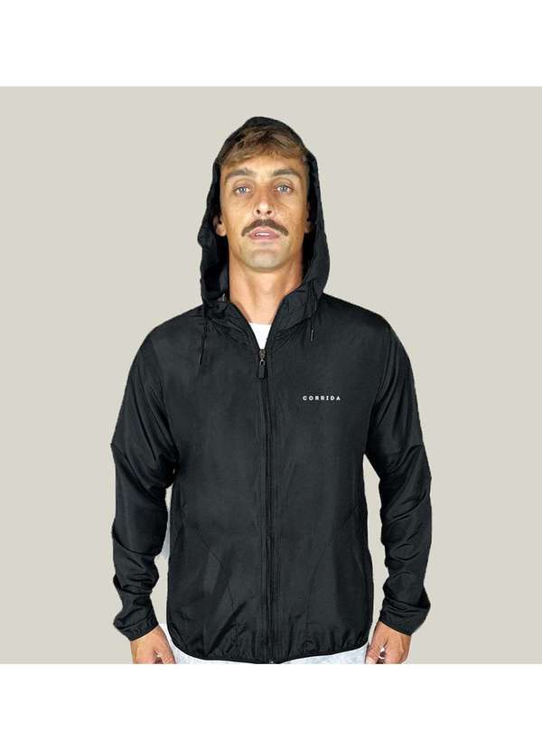 Wss Brasil - Jaqueta Corta Vento Masculina Wss Corrida Preto