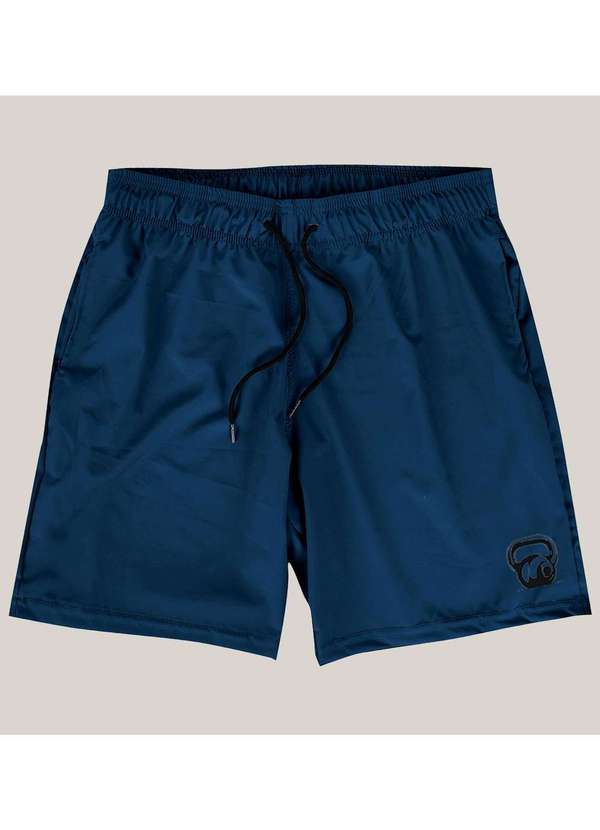 Wss Brasil - Shorts Academia Masculino Academia Elastano Wss Kettlebell Azul