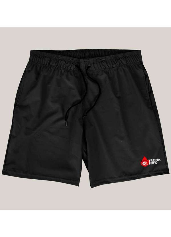 Wss Brasil - Shorts Bermuda Academia Masculino Elastano Wss Treina Fofo Preto