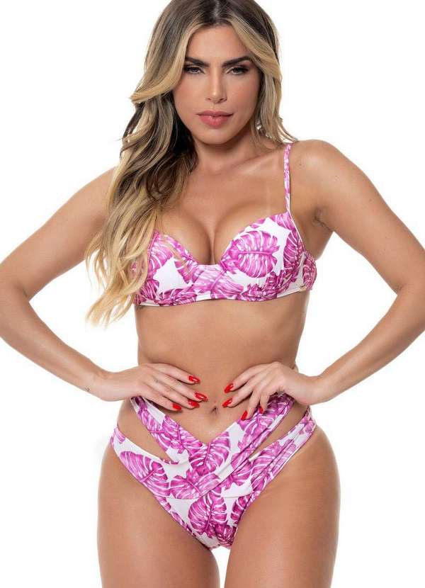 Santa Areia - Biquini Agnes Santa Areia Roxo