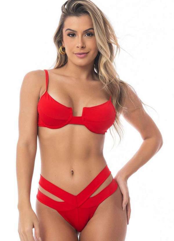 Santa Areia - Biquini Lia Marlyn Santa Areia Vermelho