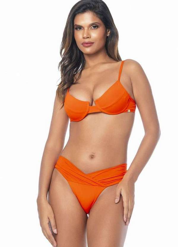 Santa Areia - Biquini Piper Santa Areia Laranja