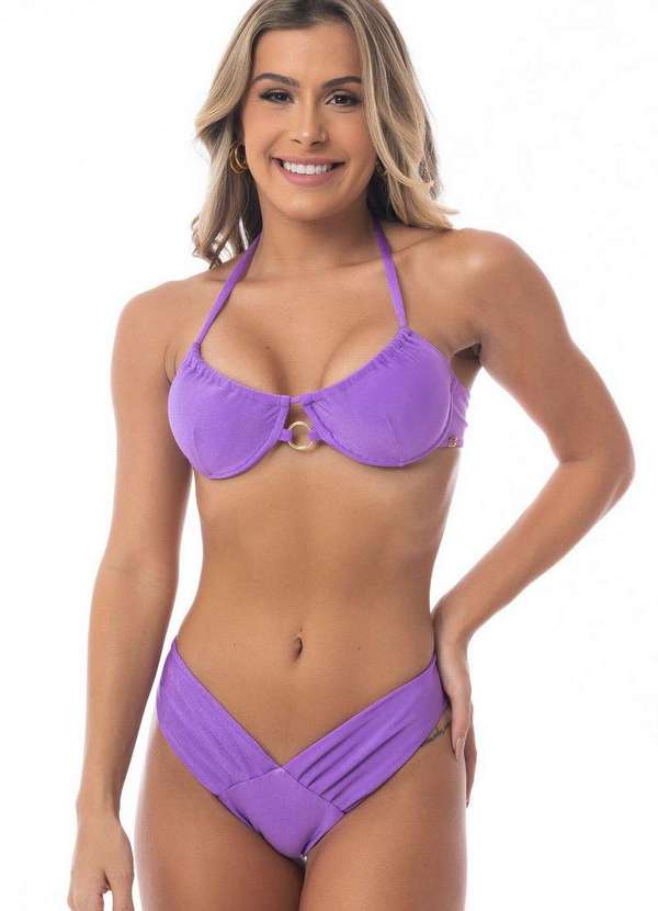 Santa Areia - Biquini Violeta Santa Areia Roxo