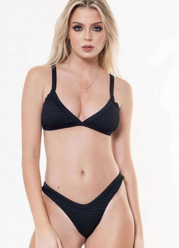 Santa Areia - Biquini Zoe Black Santa Areia Preto