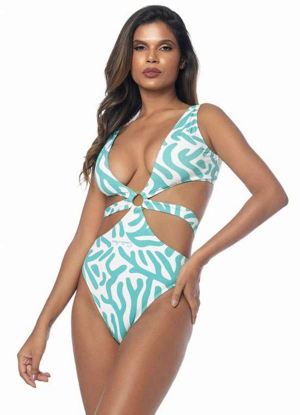 Santa Areia - Maio Koral Santa Areia Estampado