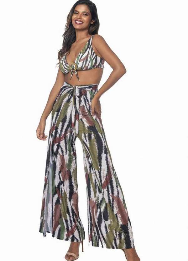 Santa Areia - Calca Pammy Santa Areia Estampado