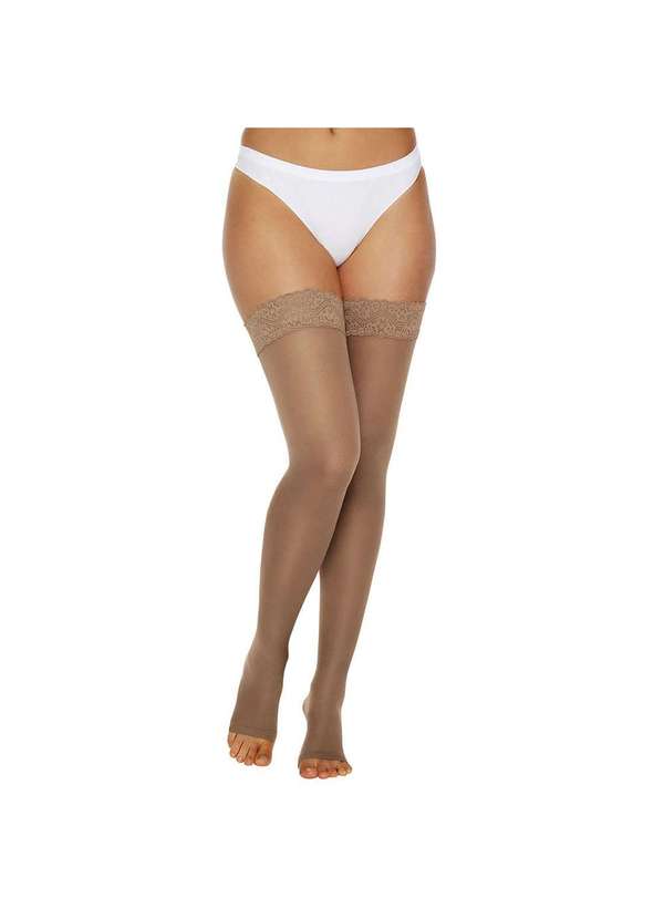 Kendall - Meia Kendall 7/8 Média Compressão sem Ponteira 1712 Marrom - P