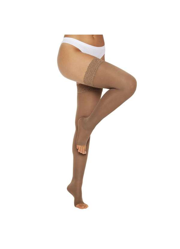 Kendall - Meia Kendall 7/8 Média Compressão sem Ponteira 1712 Marrom - P 2