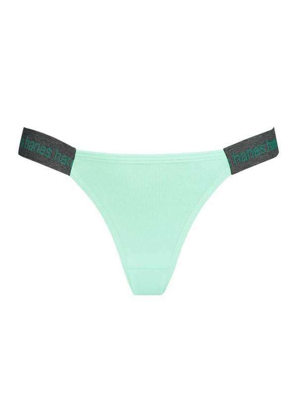 Hanes - Calcinha Tanga Hanes Originals 1145 Verde - P