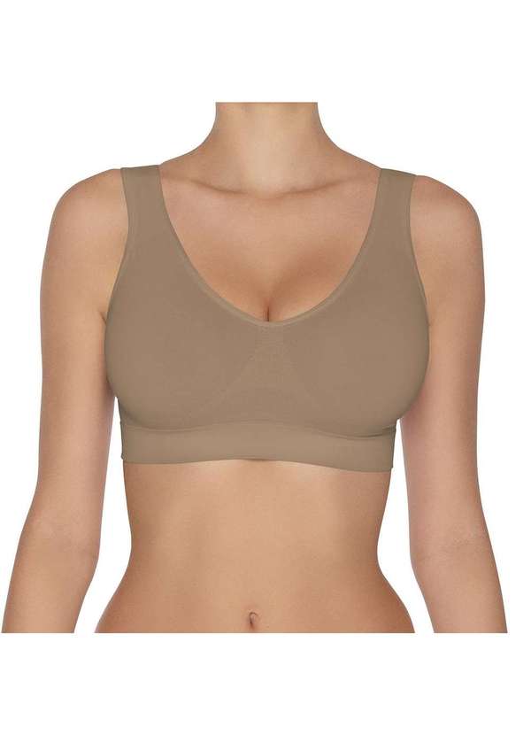 Hanes - Top Hanes Alças Largas sem Costura 5762 Marrom - P 4