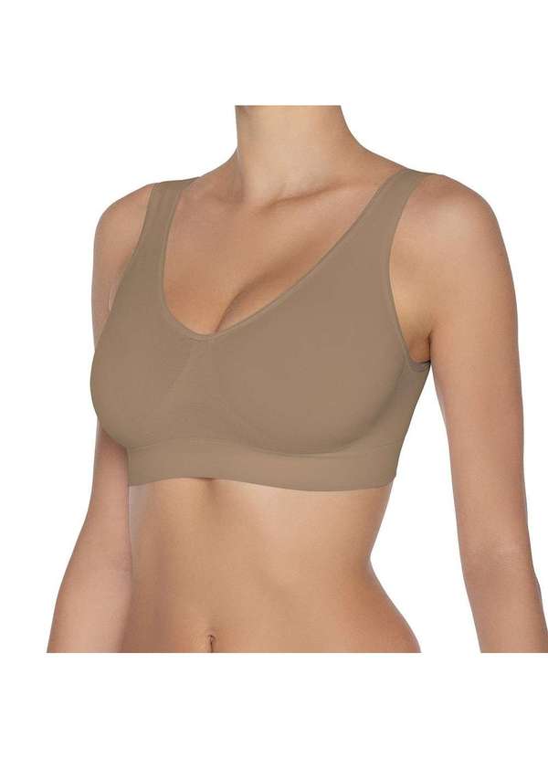 Hanes - Top Hanes Alças Largas sem Costura 5762 Marrom - P 5