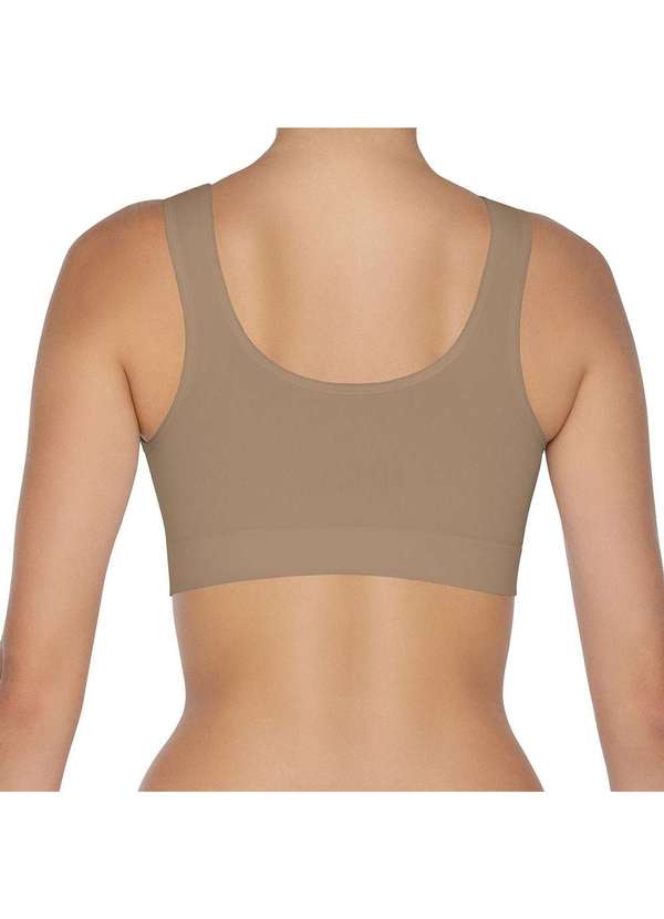 Hanes - Top Hanes Alças Largas sem Costura 5762 Marrom - P 6
