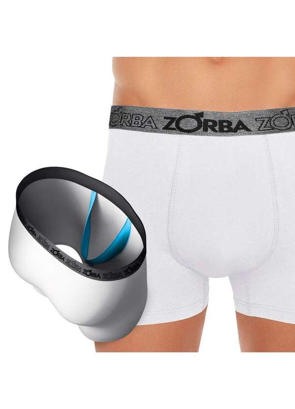 Zorba - Kit 3 Cuecas Zorba Boxer com Suporte Anatômico 667 Multicores - P 2