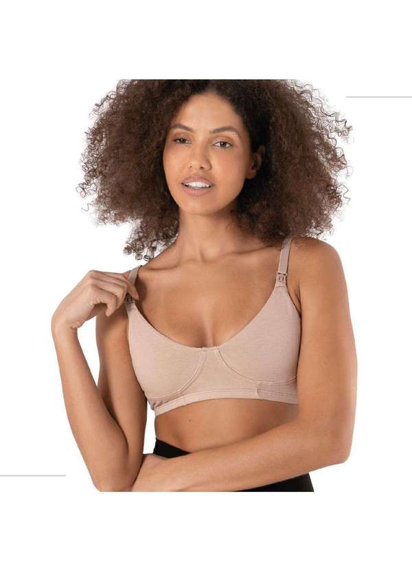 Simple Mama - Kit 02 Sutiãs Amamentação Maternidade Gestante sem Bojo Nude