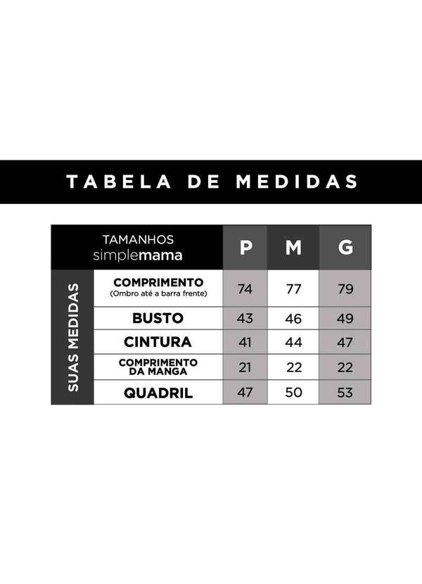 Simple Mama - Blusa Transpassada Gestante para Amamentar Longuete Decote V Preto 10