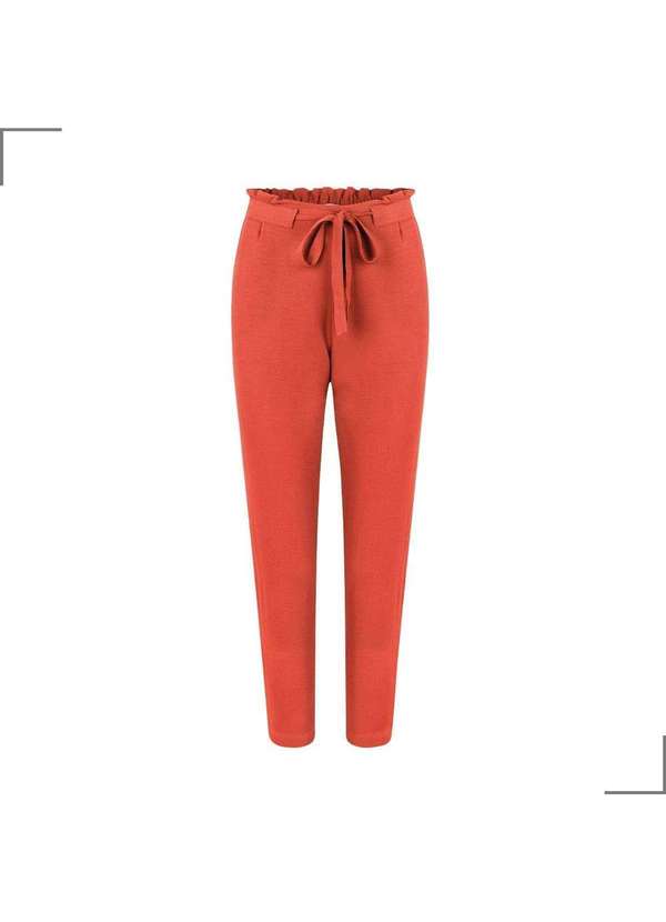 Simple Mama - Calca Gestante com Ajuste na Cintura Leve Marrom